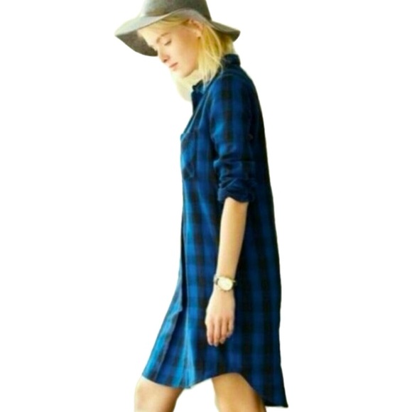 MADEWELL Jane Latitude Shirtdress Buffalo Check Size S - Picture 4 of 9